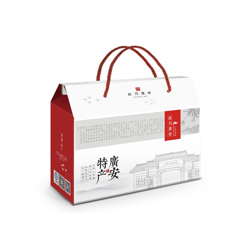 食品包装设计-广安土特产礼品包装设计方案_特产礼品盒包装袋统一视觉形象设计