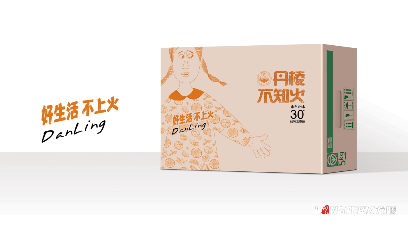 丹棱不知火形象包装设计_眉山市蒲江丑柑水果橘子橙子品牌包装箱设计公司