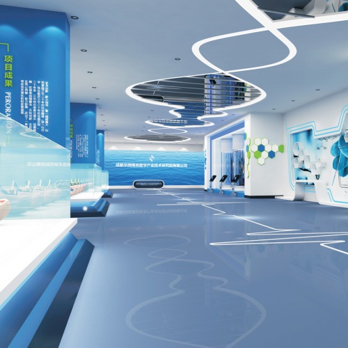 企业展厅-华西精准医学研发创新成果展厅设计