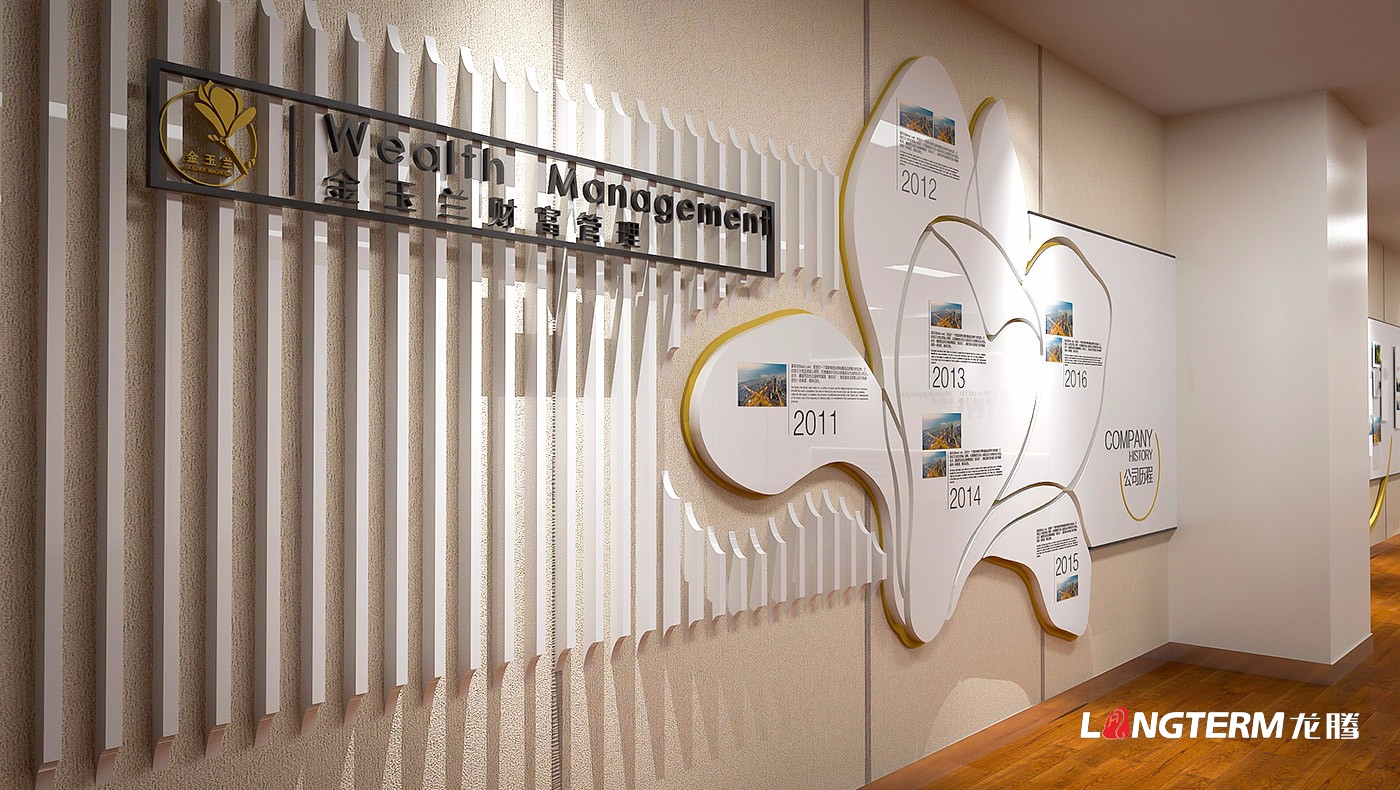 太平洋保险金玉兰财富管理分部企业文化墙策划设计