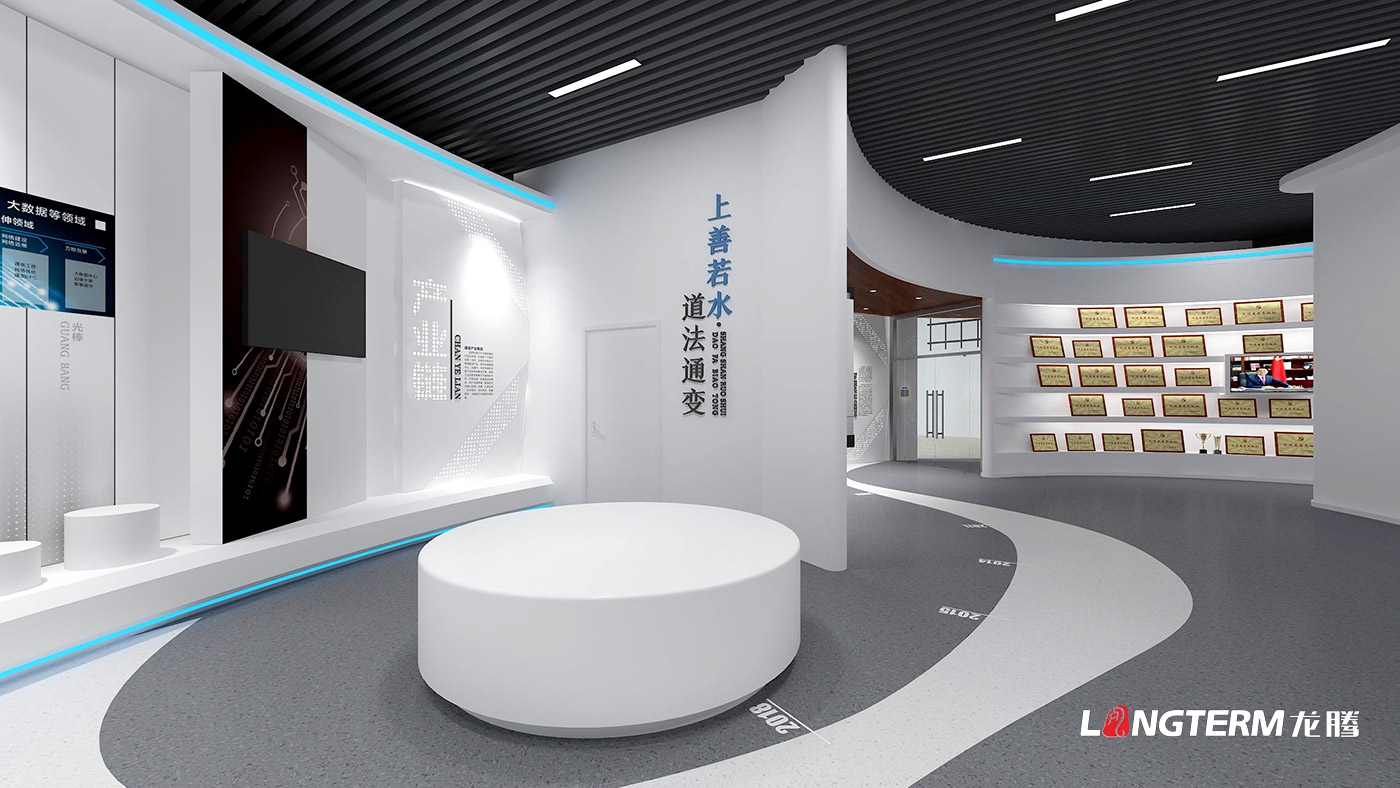 成都亨通光通信有限公司企业展厅策划与设计效果图